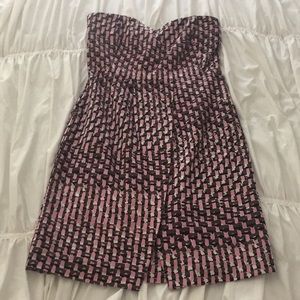 NWT Banana Republic Silk Blend Strapless Dress S